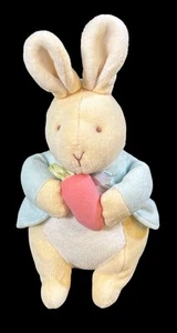 Juguete de peluche de 10" Beatrice Potter Peter Rabbit marrón pastel amarillo azul zanahoria Edén - Imagen 1 de 2