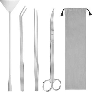 Aquarium Aquascape Tools Kit, 4 in 1 Anti-Rust Aquatic Plant Aquascaping Tool St - Picture 1 of 12