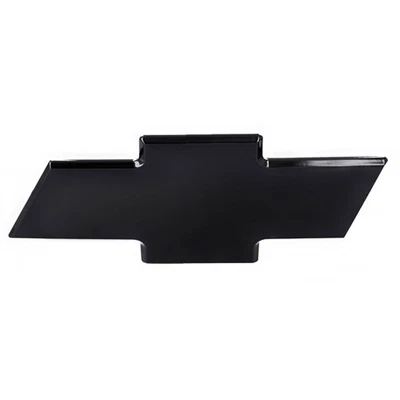 Ft Billet Bowtie Grille Emblem Smooth 03-06 Chevy Silverado 2500 HD 3500 - Black - Image 1 of 4