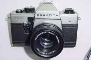 Praktica MTL 3 35mm SLR Film Camera with Pentacon 50mm f/1.8 Lens Fully Working - Picture 1 of 6