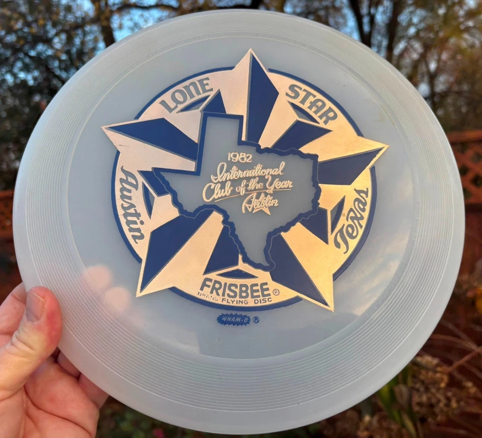 80 Mold 1982 Austin Lone Star Team Texas Ultimate New Disc Golf Frisbee Wham-O - Image 1 of 4