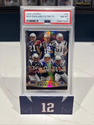 TOM BRADY 2009 ETOPPS REFRACTOR PATRIOTS /749 PSA 8 INVEST GOAT HOF MVP TB12 - Image 1 of 2