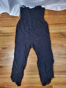 Prana Size Small Tomomi Black Gauze Romper - Picture 1 of 5