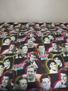 Happy Days Fabric Cotton 3 Yards - Picture 1 of 2