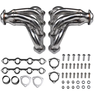 FOR FORD 289-302-351 V8 STAINLESS SMALL BLOCK HUGGER EXHAUST MANIFOLD HEADER - Picture 1 of 7