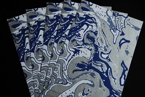 Indian Paper ~ Marbled ~ 5 x A4 Sheets ~ Cardmaking, Wedding Invites, Craft, Art - Picture 1 of 1