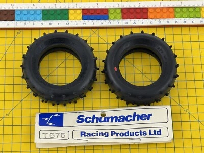 Schumacher T675 Offroad Vorderreifen 1:10 (2Stück) Vintage Modellbau - Bild 1 von 3