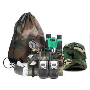 Outdoor Adventure Set for Kids Explorer Camping Safari Hunting Survival Toys - Picture 1 of 9