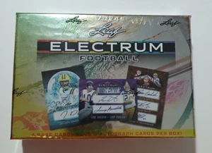 2024 Leaf Electrum Football Hobby Box versiegelt (10 Karten pro Box mit 6 Autos) - Bild 1 von 2