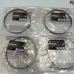 Menge 4-Powertec 13131 x 62 Zoll x 1/4 Zoll x 6 TPI Bandsägeblätter-Holzbearbeitung - Bild 1 von 4