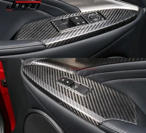For Lexus RC F F Track 2020 2021-2024 Carbon Fiber Door Window Lift Button Panel - Picture 1 of 14