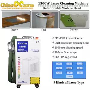 Industrie 1500W Handheld Faser Laser Reinigungsmaschine für Rost Ölfarbe Entfern - Bild 1 von 10