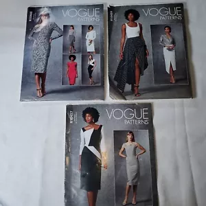 Vogue Sewing Patterns Misses Dresses Assorted Sizes Lot 3 R10457-59-60 Uncut New - Picture 1 of 16