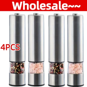 Electric Salt and Pepper Grinder Set, Automatic Gravity Salt & Pepper Grinder - Picture 1 of 16
