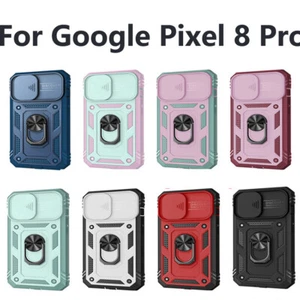 Case Cover Push Window Ring Holder For Google Pixel 8 6 Pro Redmi Note 10 - Picture 1 of 18