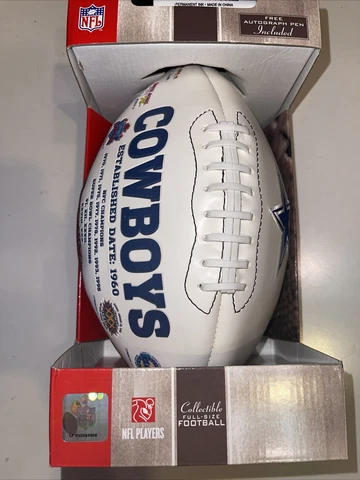 Vintage Dallas Cowboys Rare NFL Super-Bowl Championship Tribute Ball Football Cover