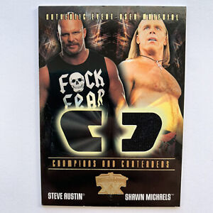 WWE WrestleMania XX SHAWN MICHAELS Steve Austin Event-Worn Relic Card Fleer 2004