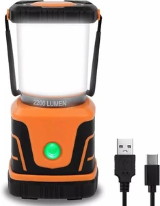 Camping Lights Rechargeable 2200 Lumen Camping Lantern with Rechargeable Battery - Picture 1 of 9