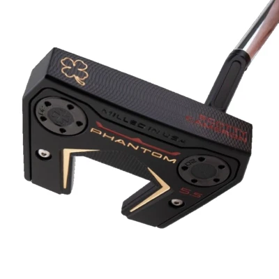 SCOTTY CAMERON 2024 Phantom 5.5 Lucky Clover M+ Art Black Finish Gold - Image 1 of 4