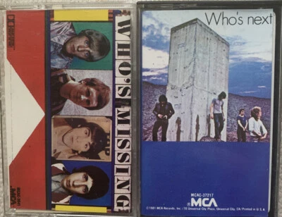 THE WHO- Lot Of 2 Cassettes: Who’s Next & Who’s Missing - Image 1 of 4