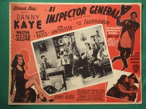 1949 DANNY KAYE BARBARA BATES ELSA LANCHESTER WALTER SLEZAK MEXICAN LOBBY CARD 2
