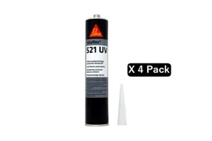 Sikaflex 521UV 300ml - Schwarz 4er Pack - Bild 1 von 1
