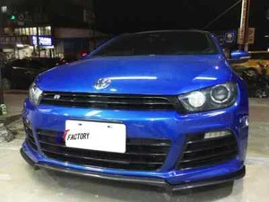 CARBON FRONT LIP SPOILER KZ STYLE FOR VW SCIROCCO R ONLY - Picture 1 of 5