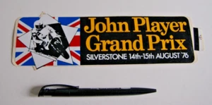 STICKER John Player Grand Prix Silverstone Vintage 1976 Motorbike Racing Biker - Picture 1 of 2