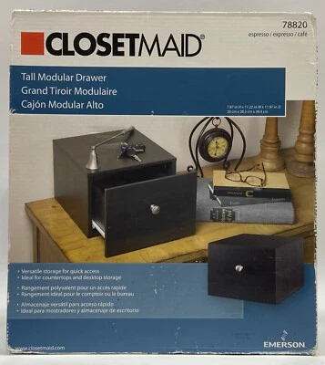 ClosetMaid Tall Modular Drawer 78820 Espresso 7.87" H x 11.22" W x 11.97" D - Image 1 of 4