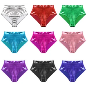 Women's Shorts Fancy Hot Pants Disco Bottoms Dance Panties Music Briefs Wetlook - Picture 1 of 88