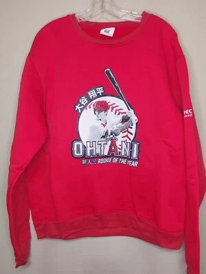 SHOHEI OHTANI Rookie of the Year Sweat Shirt SGA Angels XL  - Image 1 of 4