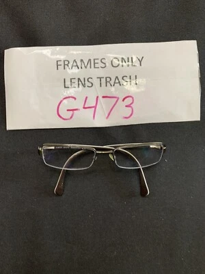 GIORGIO ARMANI GA867 O4R BROWN SEMI RIMLESS METAL EYEGLASSES 52-18-140 G473 - Image 1 of 4