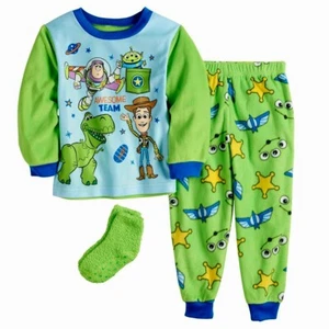 Disney Pixar Toy Story Toddler Girl Boy Pajamas Set Shirt Pant Sock 2T 3T 4T 5T - Picture 1 of 2