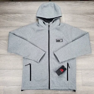 NWT New Balance Men's Small Poly Knit Full Zip Jacket Heather Gray - Picture 1 of 10