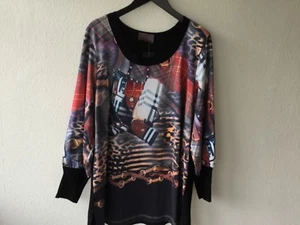 Sempre Piu by Chalou Shirt Blusenshirt Pulli bunt Langarm Gr. 48 NEU Damen - Bild 1 von 6
