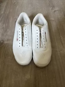 Reebok Classic Princess White Tennis Sneakers Shoes White Womens Size 7.5 Wide D - Picture 1 of 9