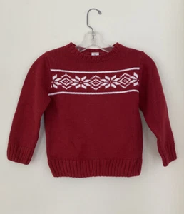 Gymboree Red Sweater Christmas Holiday Size XS (3-4) - Picture 1 of 3