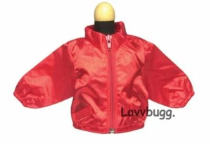 Red Satin Jacket for American Girl Boy 18" or Baby Doll Clothes FREESHIP ADDS! - Picture 1 of 12