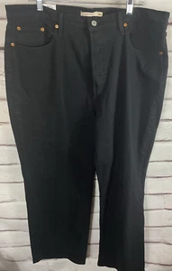 Pantalones de mezclilla negros Levi's para mujer talla 18W ribcage tobillo recto nuevos con etiquetas - Imagen 1 de 6