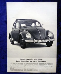 VW Käfer, originale Werbung aus 1964 , ganzseitig - Bild 1 von 1