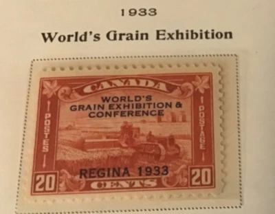  CANADA SCOTT #203 MH red Worlds Grain Exhibition 1933 Mint combine shipping $$$ - Image 1 of 4