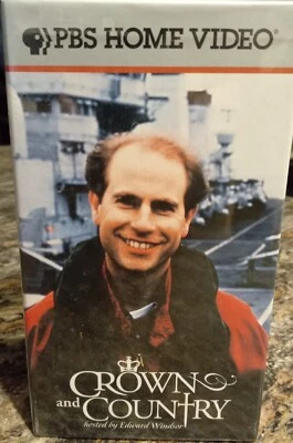 1998 Crown & Country, Prince Edward, PBS Home Video Set of 3 VHS Tapes, New - Image 1 of 4
