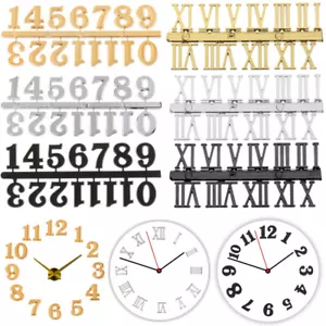 Quartz Clock Parts Roman Numerals Clock Numerals Accessories Arabic Number - Picture 1 of 14
