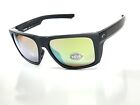 Costa Del Mar Lido Sunglasses Matte Black Frame Green 580G Glass Lens