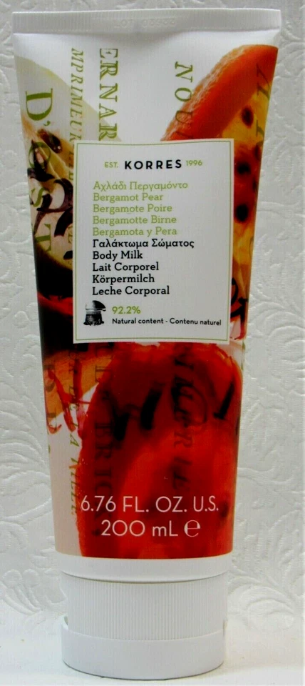 NEW Korres Body Butter Lotion Bergamot Pear 6.76 oz / 200 ML FULL SIZE - Image 1 of 1