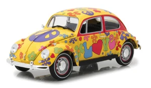 Greenlight 1967 Volkswagen Beetle Right Hand Drive Hippie 1:18 Diecast Model Car - Bild 1 von 4