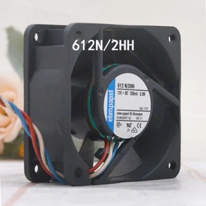 Ebmpaps Energy-Efficient Axial flow Fan 60*60*25mm 612N/2HH 12VDC 3W 250mA - Picture 1 of 3