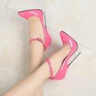 16CM Sexy Women's High Heels Stilettos Shoes Pointed Toe Ankle Strap Super Shoes