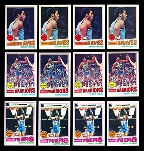 1977 TOPPS 55 ADRIAN DANTLEY 111 ROBERT PARISH 132 DARRYL DAWKINS 12 HQ ROOKIES - Picture 1 of 2