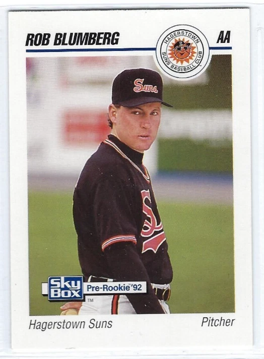 1992 Hagerstown Suns (Double A-Baltimore Orioles) Rob Blumberg - Image 1 of 1